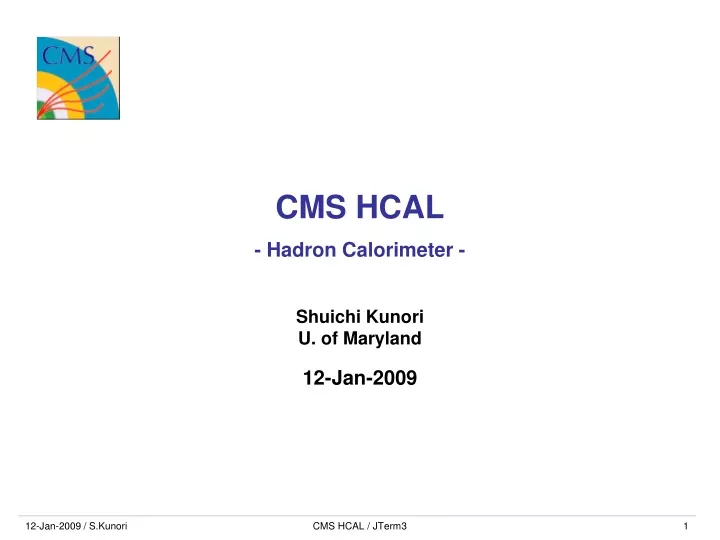 cms hcal hadron calorimeter