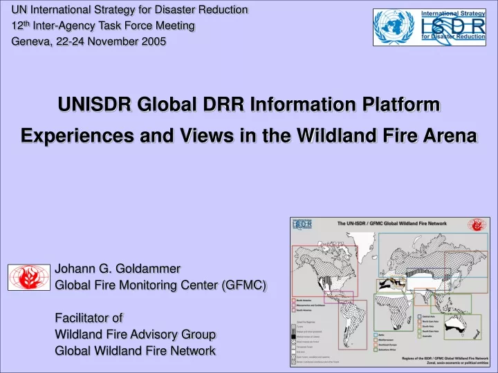 un international strategy for disaster reduction
