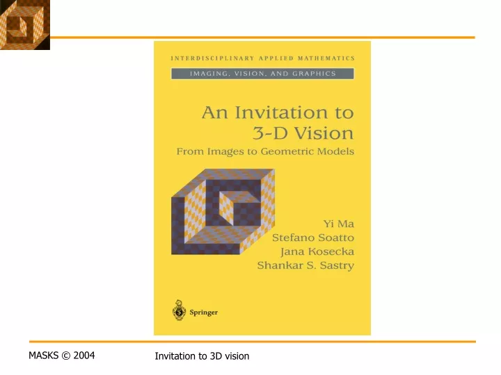 invitation to 3d vision