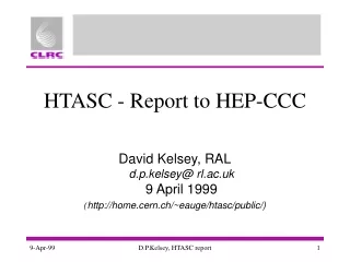 HTASC - Report to HEP-CCC