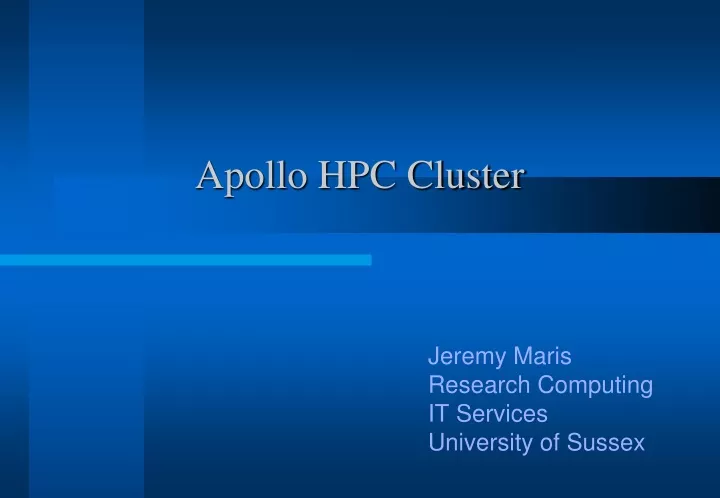 apollo hpc cluster
