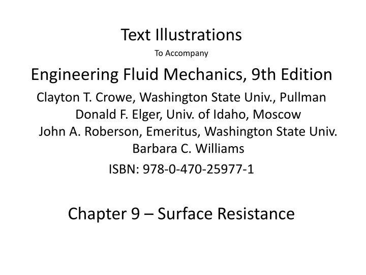 text illustrations to accompany engineering fluid
