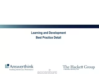 Learning and Development Best Practice Detail