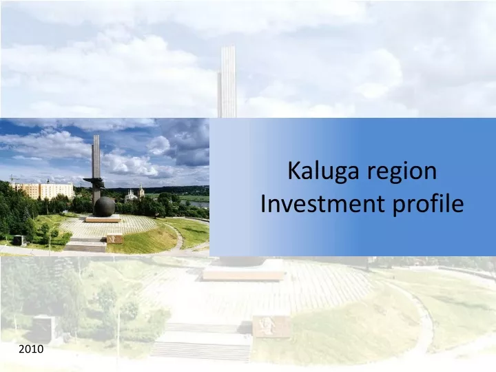 kaluga region investment profile