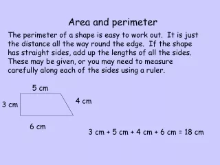 Area and perimeter