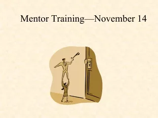 Mentor Training—November 14