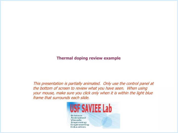 thermal doping review example