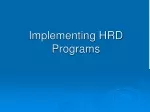 Effective Training Methods Implementation for Human Resource Development - slide 1