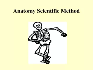 Anatomy Scientific Method