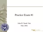 Practice Exam #1