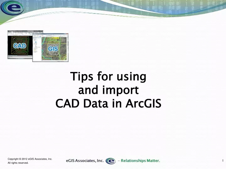 tips for using and import cad data in arcgis