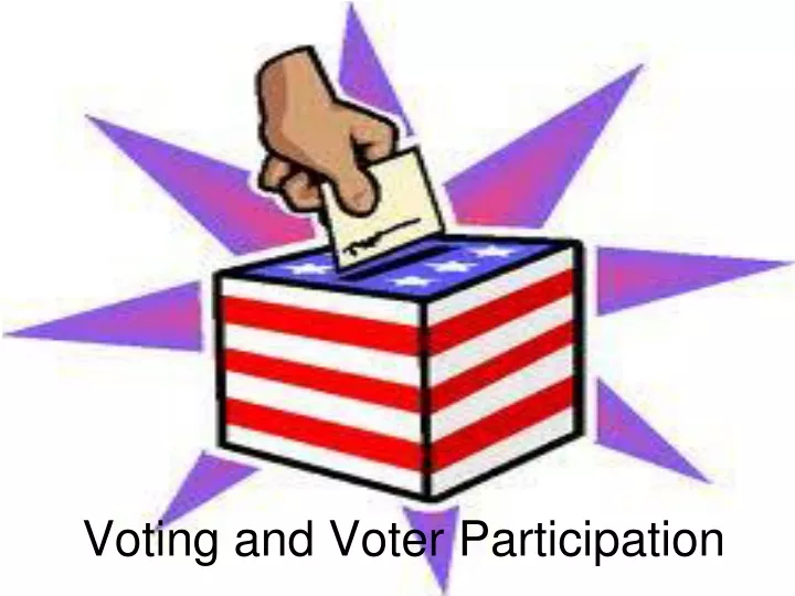 voting and voter participation