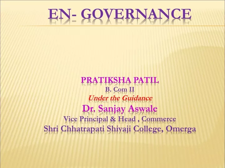 en governance