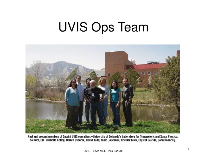 uvis ops team