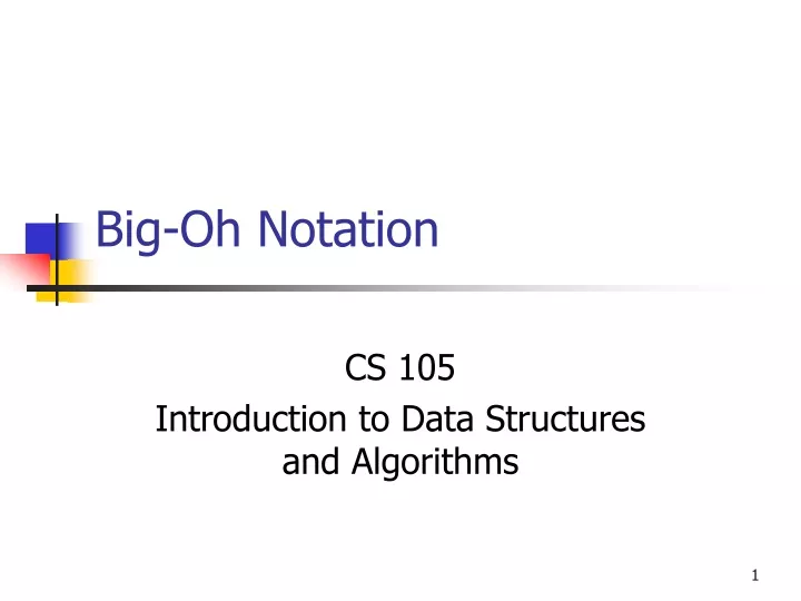 big oh notation