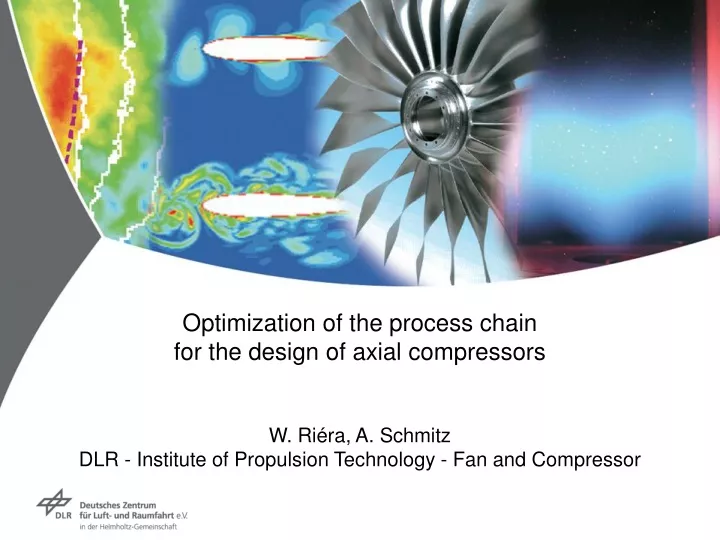 optimization of the process chain for the design