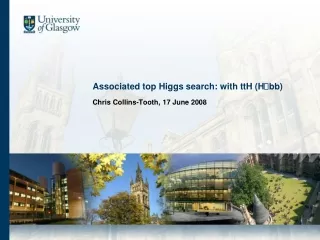 Associated top Higgs search: with ttH (H ? bb)