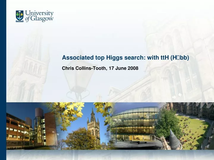 associated top higgs search with tth h bb