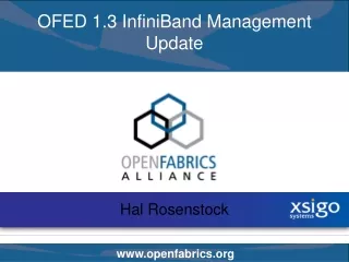 OFED 1.3 InfiniBand Management Update