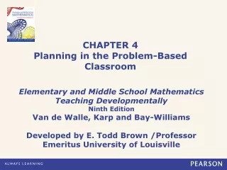 CHAPTER 4 Planning in the Problem-Based Classroom