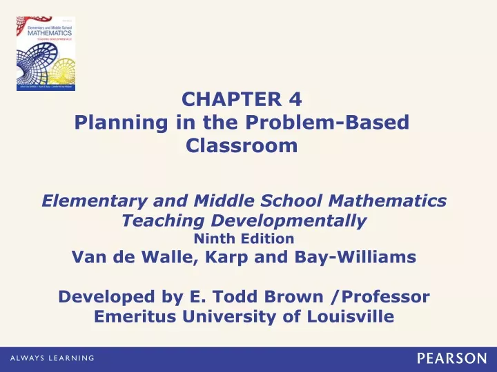 chapter 4 planning in the problem based classroom