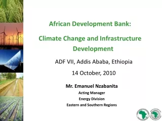 African Development Bank:  Climate Change and Infrastructure Development