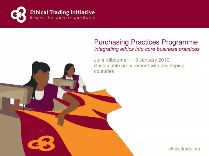 purchasing practices programme integrating ethics into core business practices