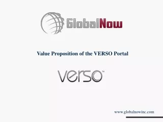 Value Proposition of the VERSO Portal