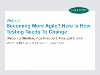 Webinar Becoming More Agile? Here Is How Testing Needs To Change