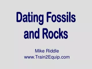 dating fossils and rocks