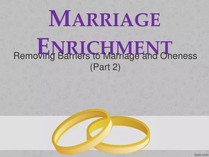 marriage enrichment