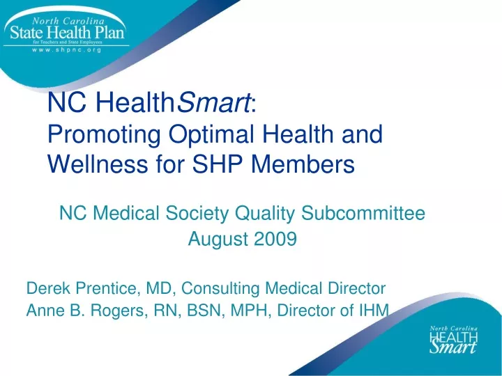 nc health smart promoting optimal health and wellness for shp members
