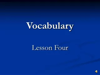 Vocabulary