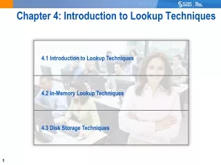Chapter 4: Introduction to Lookup Techniques