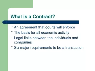 What is a Contract?
