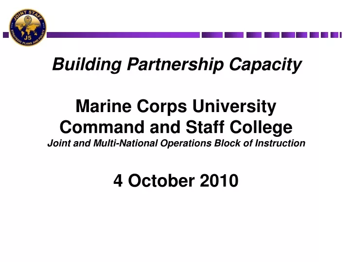 building partnership capacity marine corps