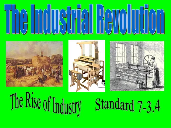 the industrial revolution