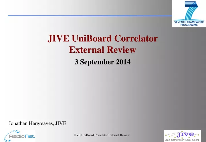 jive uniboard correlator external review