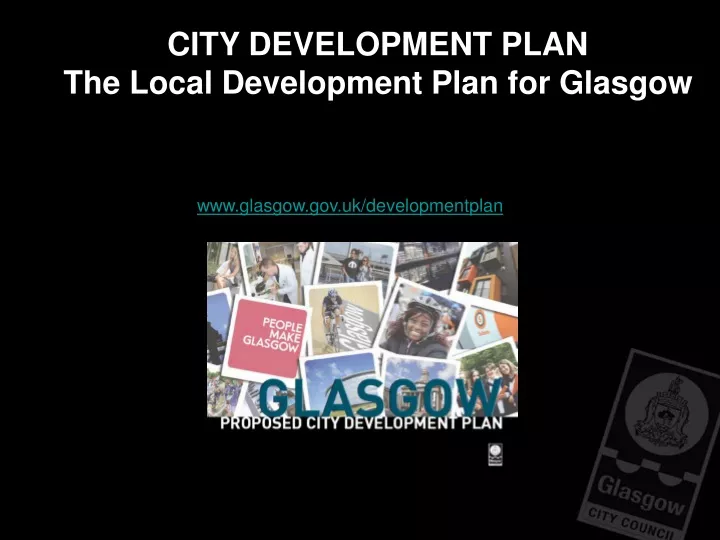city development plan the local development plan for glasgow