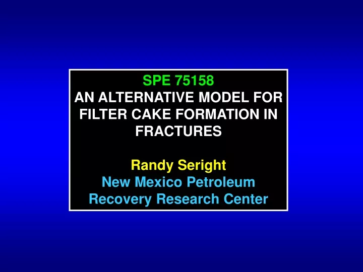 spe 75158 an alternative model for filter cake