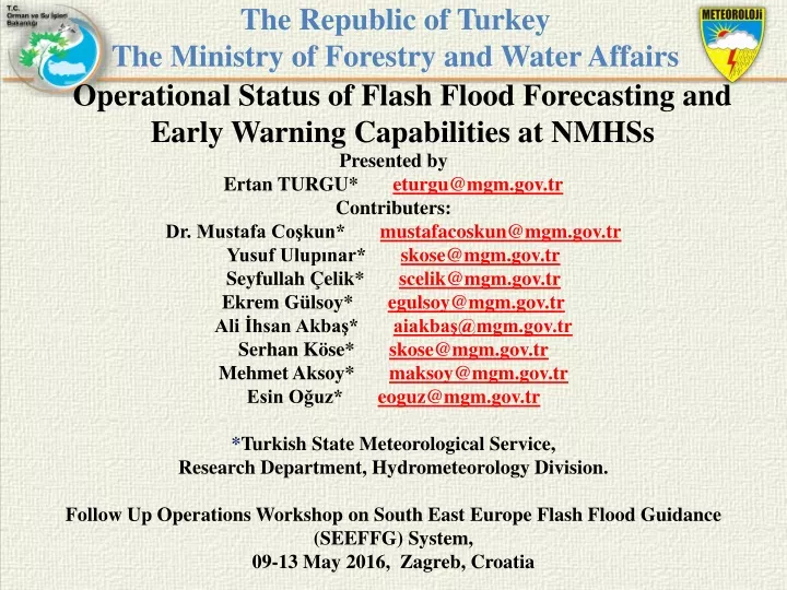 the republic of turkey the ministry of forestry