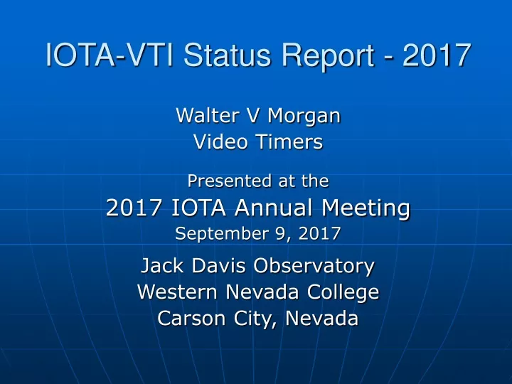 iota vti status report 2017
