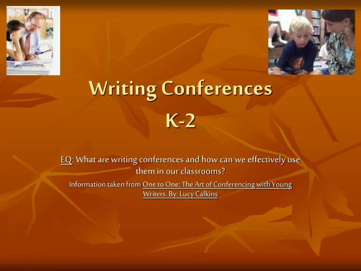 writing conferences k 2