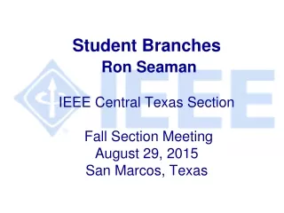 Five CTS Student Branches 2014-2015