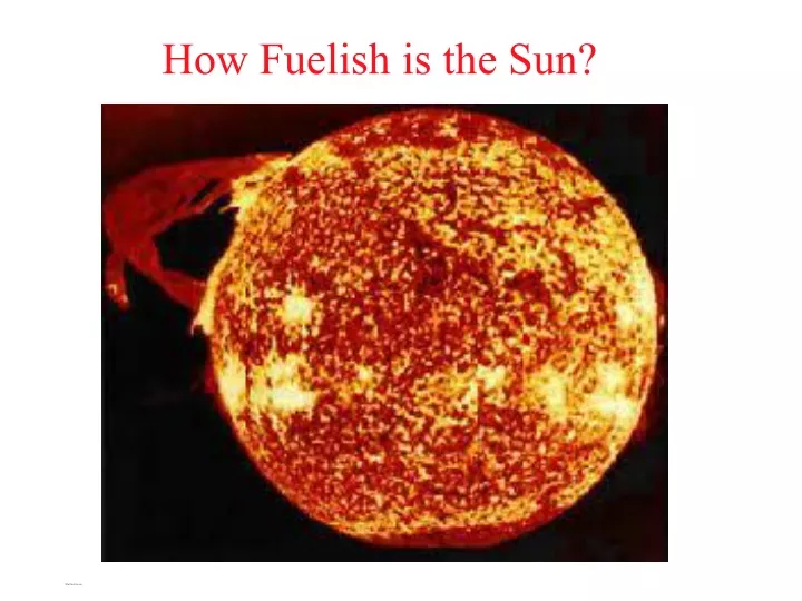 what fuels the sun