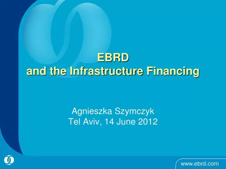 ebrd and the infrastructure financing
