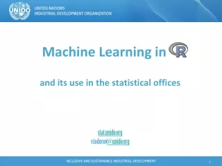 Machine Learning in R and its use in the statistical offices