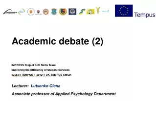 Academic debate (2)