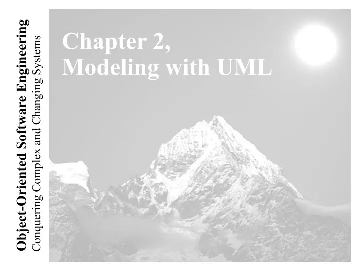 chapter 2 modeling with uml