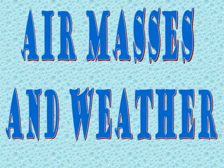 air masses and weather